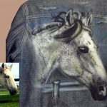 Airbrush Jeansjacke nach Fotovorlage