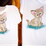 Airbrush T-Shirt Kätzchen
